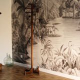 Parrot, wooden coat rack, 70s