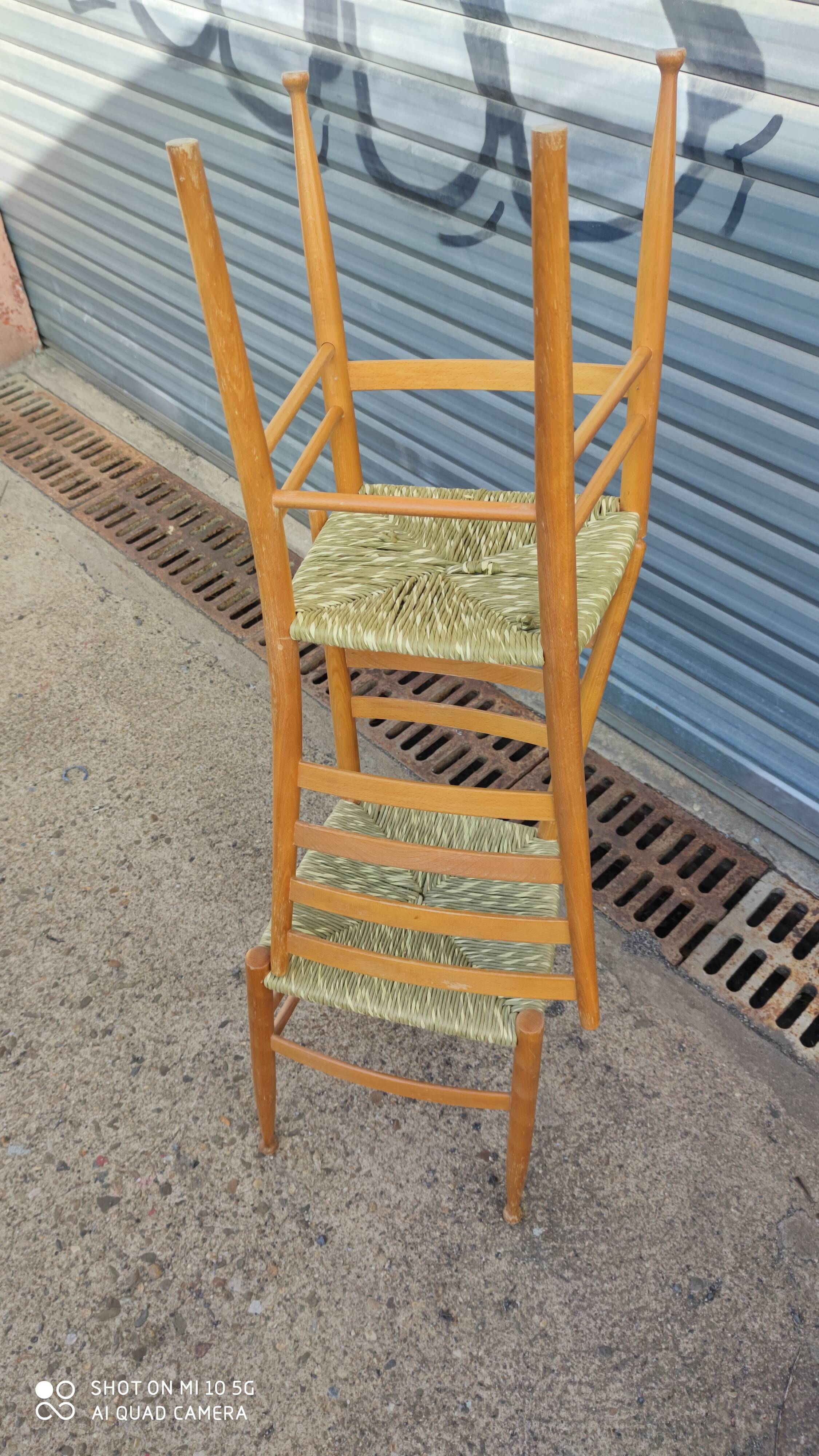 Paire de chaises d'appoint vers 1960