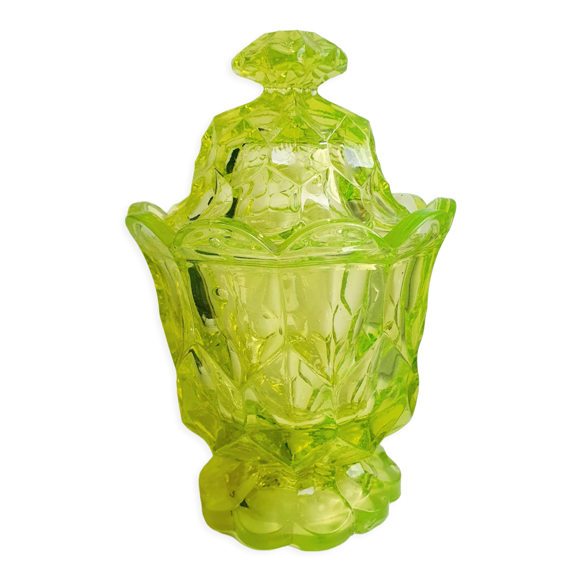 Pot en verre teinté lemon