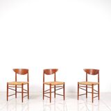 Ensemble de 4 chaises à repas en teck par Peter Hvidt & Orla Molgaard-Nielsen