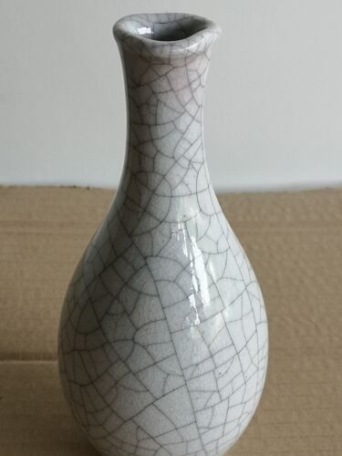 Vase céramique Raku scandinave années 50