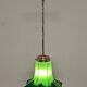 Art Nouveau style Murano glass pendant light, Italy circa 1950
