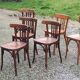 Set of 6 old bistro chairs Baumann and others