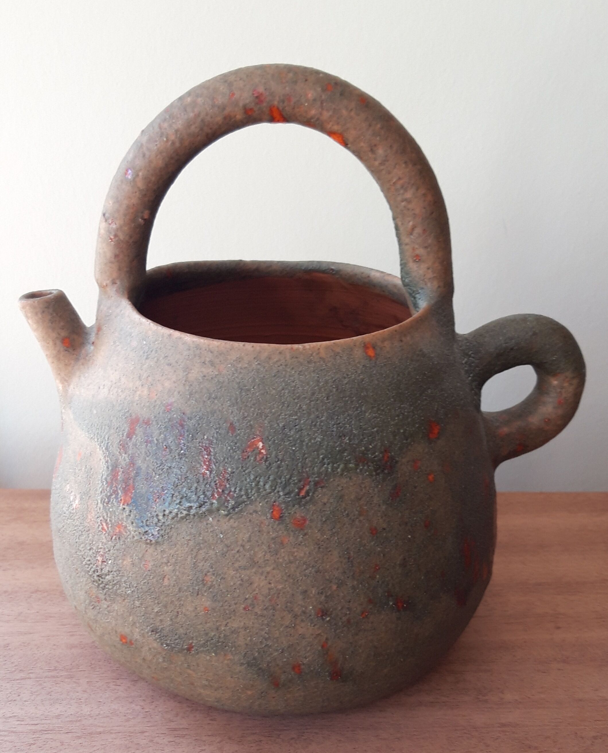 Ceramic pitcher signed Campo Piano d'Orezza
