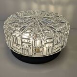 Pair of Space Age ceiling lights in sculpted glass – 1960s design