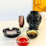 Sommerso ashtray in Murano glass 60 years