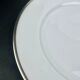 Raynaud, Fontainebleau Platine, suite de 6 assiettes à aile 25 cm