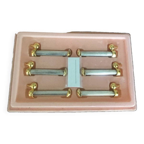 Lot de 6 portes noms canard