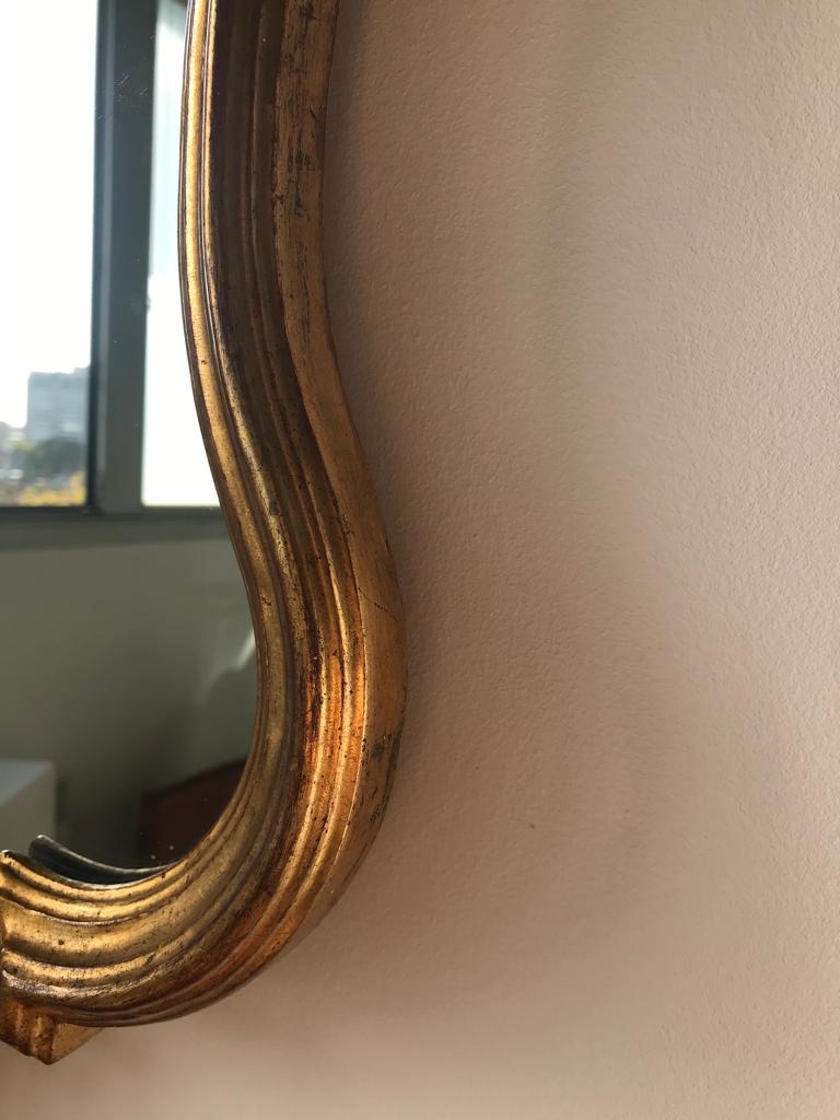 Gilded mirror louis XV H style:82cm