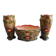 earthenware trim barbotine planter vases french fireplace set planter