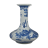 Small chinese white blue vase