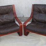 Paire de fauteuils, Danemark, années 1970