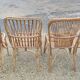 4 sixties bamboo chairs