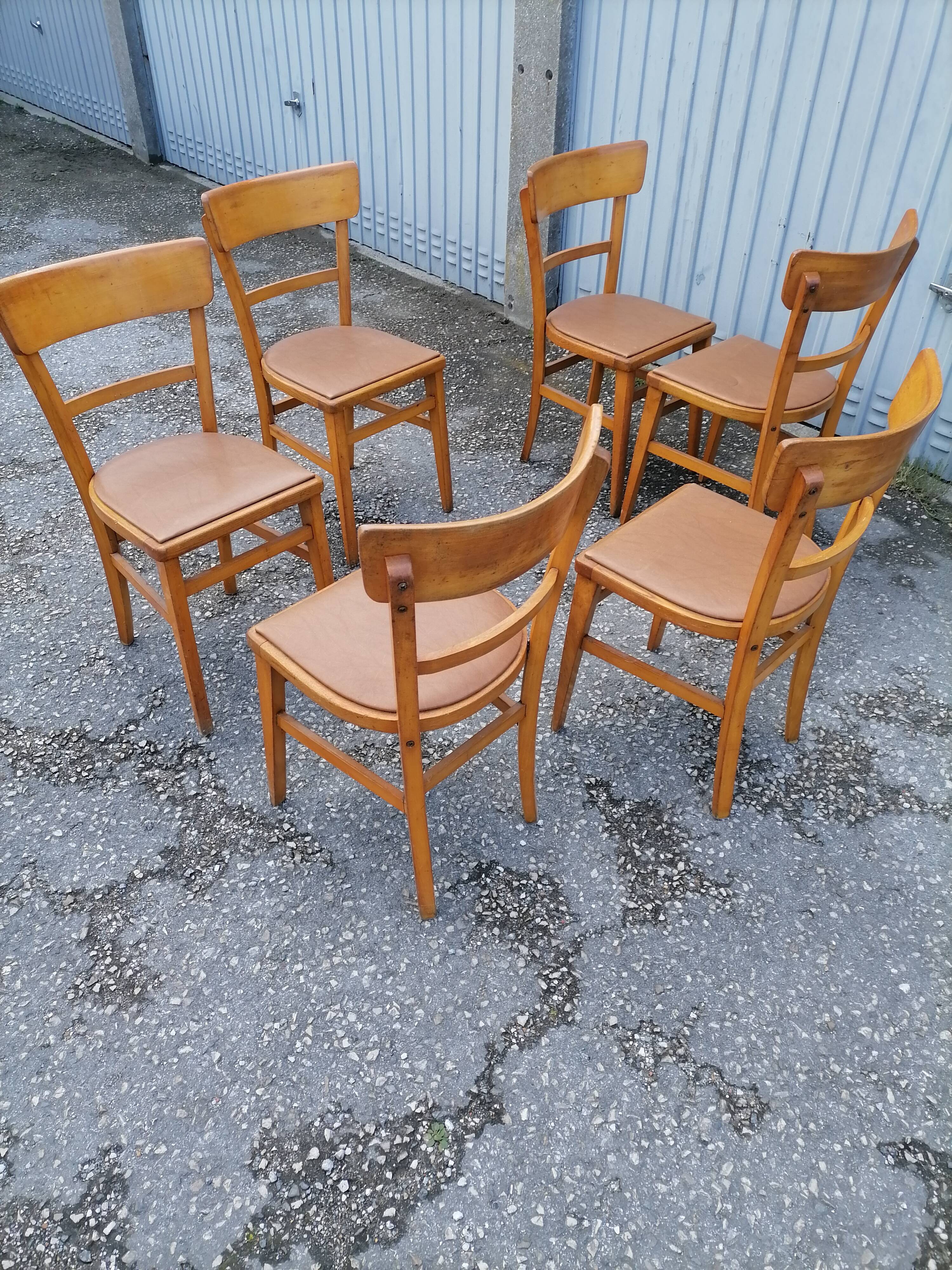 6 bistro bar chairs