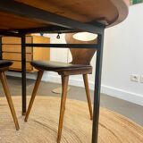 Round teak table from the 60s