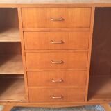 Commode en chêne doré – années 50/60