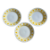 Set of 3 dessert plates "Lys" – Digoin Sarreguemines