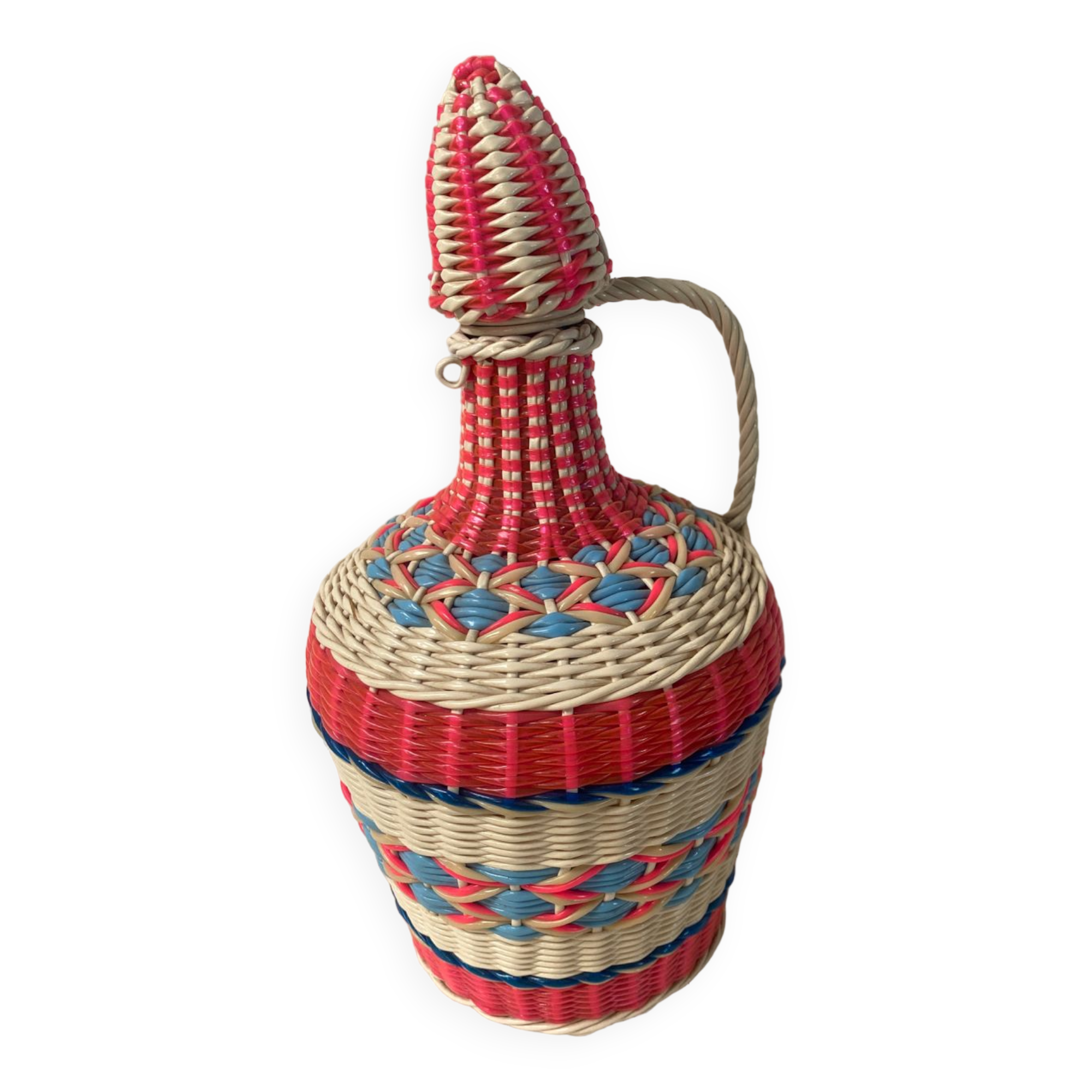 Vintage scoubidou carafe