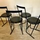 Set of 4 chairs Italy 1980 by Emilio Nanni for Fly-line