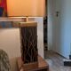 Golden and black lamp
