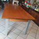 Solid walnut table circa 1980 with double patina