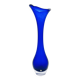 Giant Vase 44cm Bo Borgström Åseda Blue Glass Sweden Label