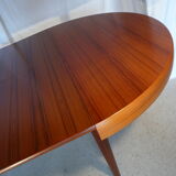 Scandinavian vintage extendable round table