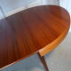Scandinavian vintage extendable round table