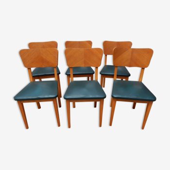 6 chaises années 50