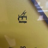 Pendule Japy jaune vintage