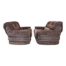 Pair of vintage 70s armchairs in the airborne style