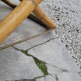 Vintage bamboo deck chair armchair 1950s Italy