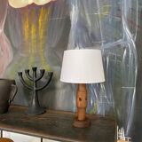 Modernist vintage wood lamp