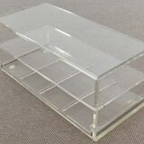 Acrylic coffee table with drawer, plexiglass lucite