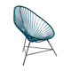 Fauteuil Acapulco bleu océan