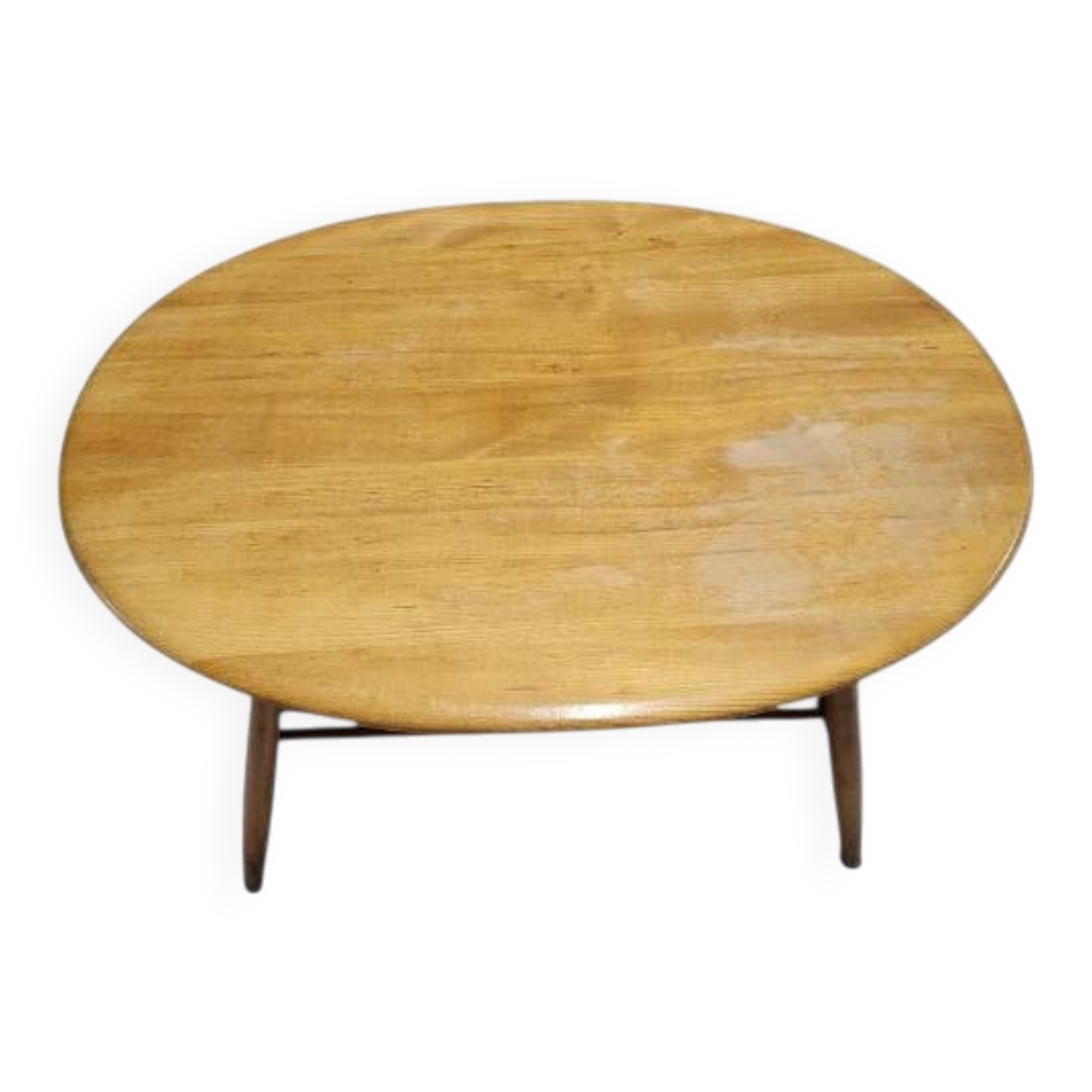 Oval wooden coffee table Ercol