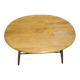 Oval wooden coffee table Ercol