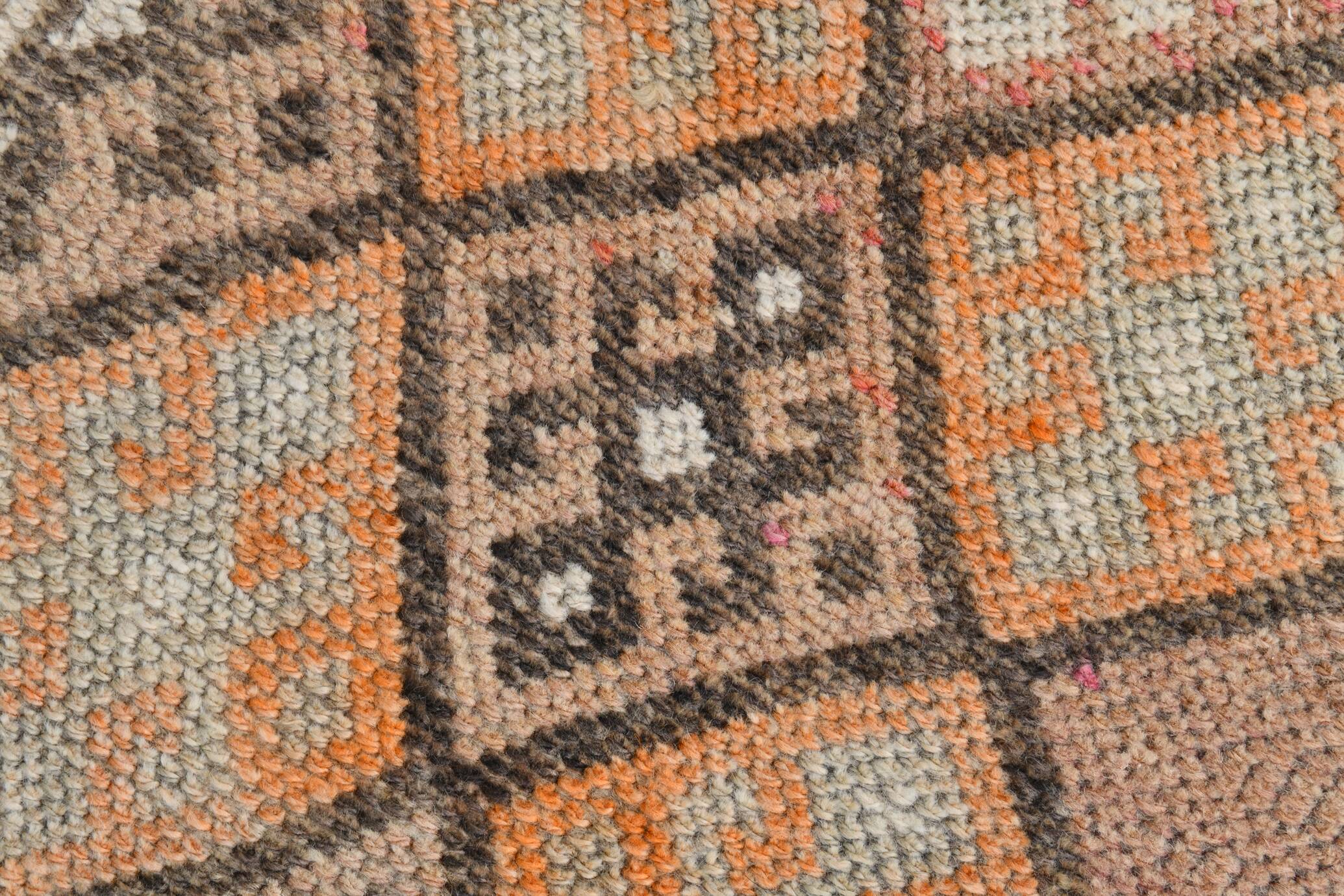 3x12 Soft Red Brown Turkish Runner Rug, 83x365Cm