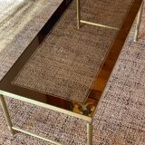 Vintage brass coffee table