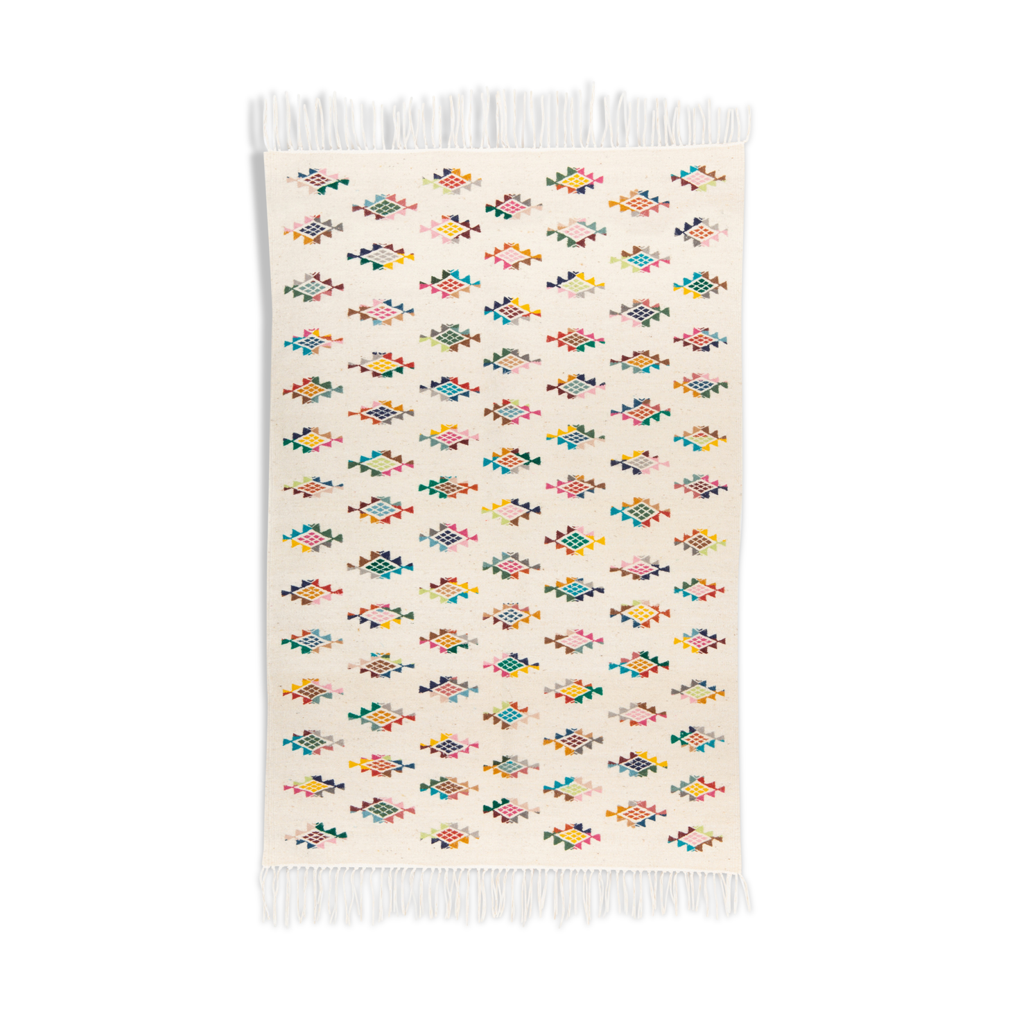 Kilim berbere with colored patterns 100 x 60 cm