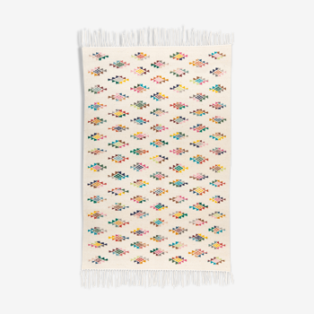 Kilim berbere with colored patterns 100 x 60 cm
