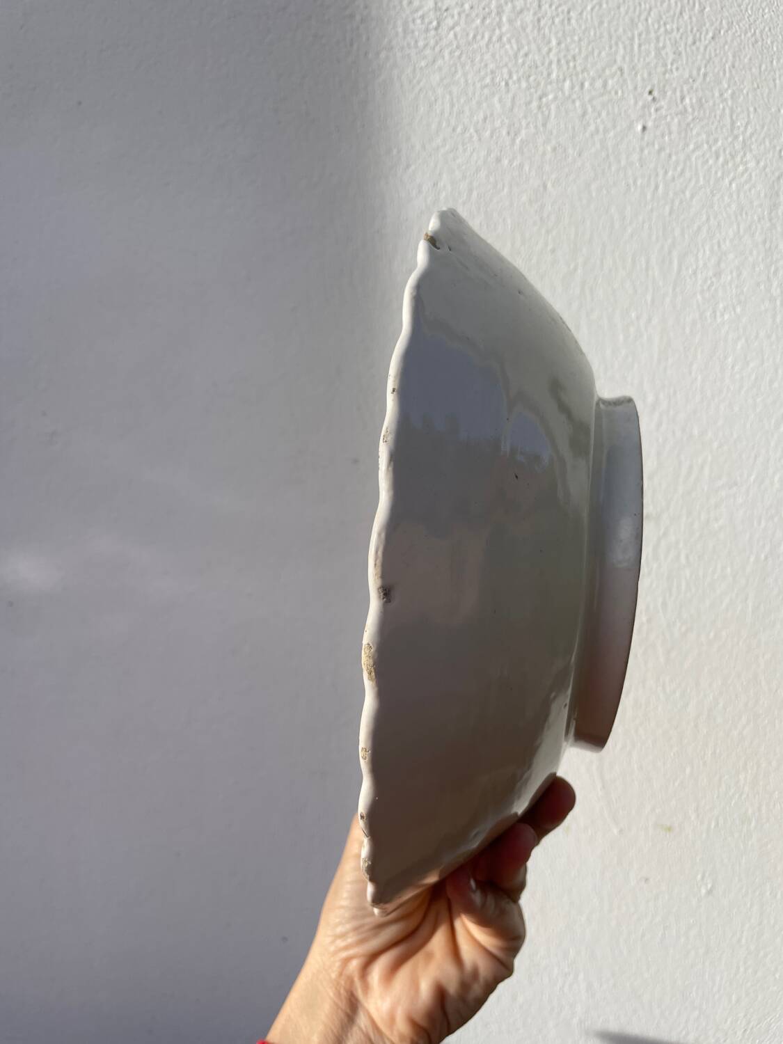 Quimper ceramic hanging collector's salad bowl