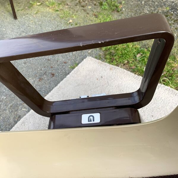 Set de 6 fauteuils bridges Albert Jacob / Grofillex 1970
