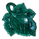 Charming ceramic dish in the shape of a leaf, signed Vallauris, in