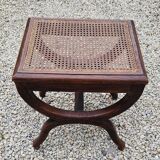 Cross-footed cane stool