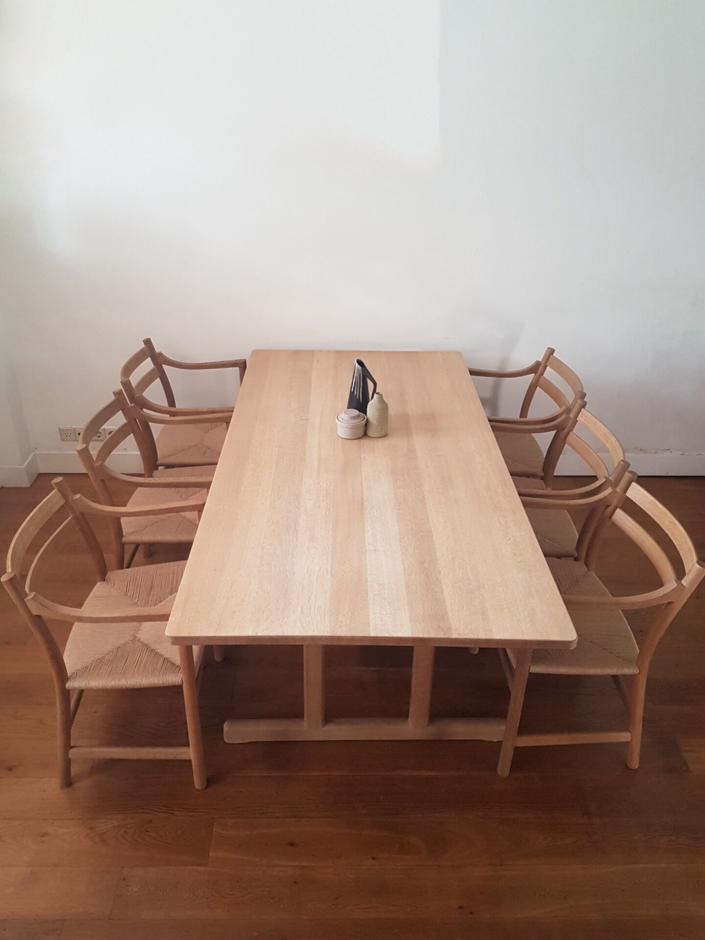 Børge Mogensen BM6286 shaker dining table for Fredericia in solid soaped oak