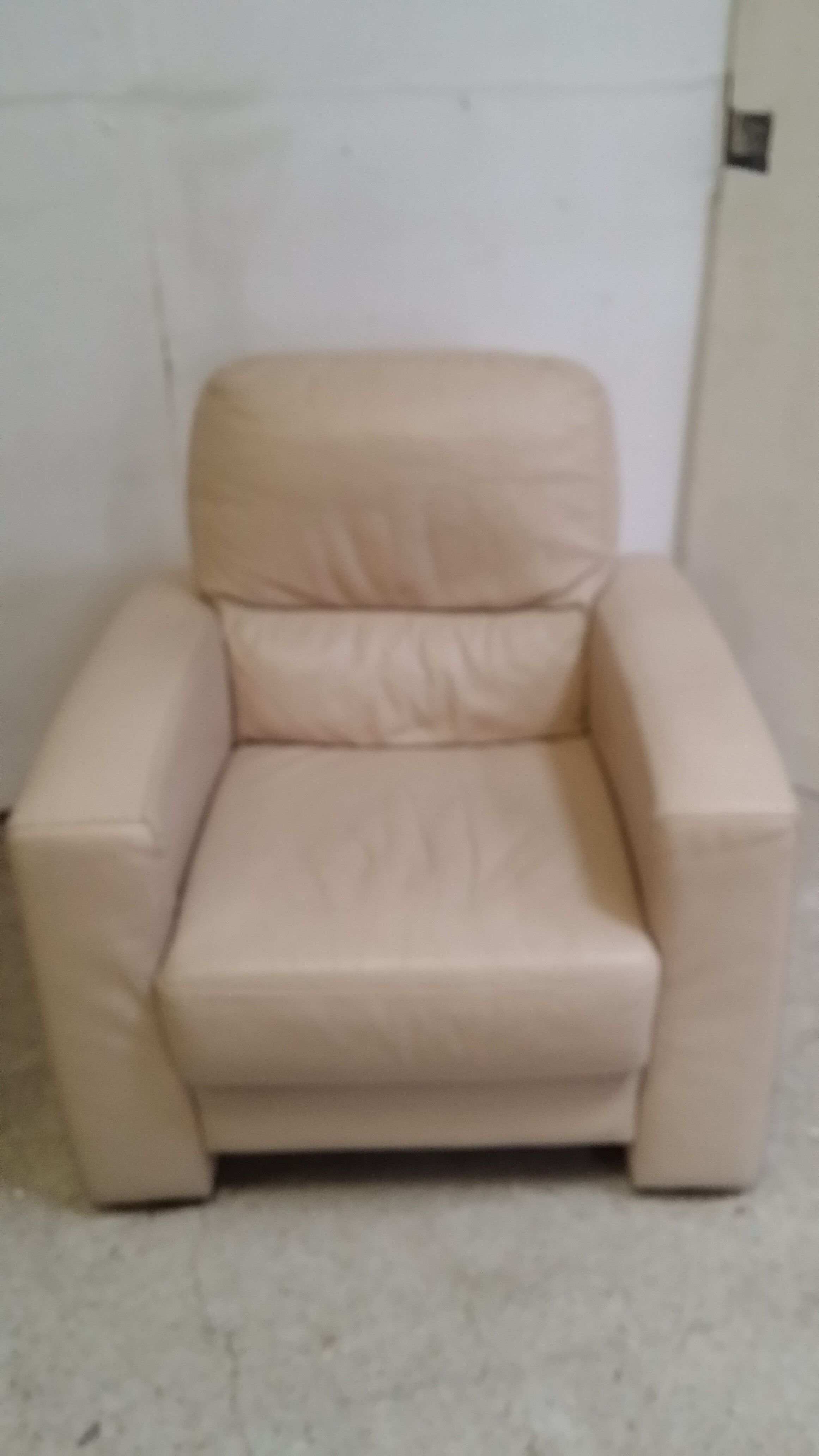 Pair of leather club chairs