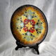 Decorative plate with ermine and stylized gorse patterns - Louis Nédellec - 60s / 70s