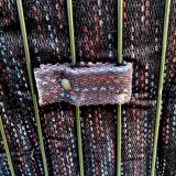 Set of four black highback dining chairs,  1970s