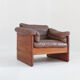 Vintage Danish mid-century armchair in solid teak by Mikael Laursen 1960s